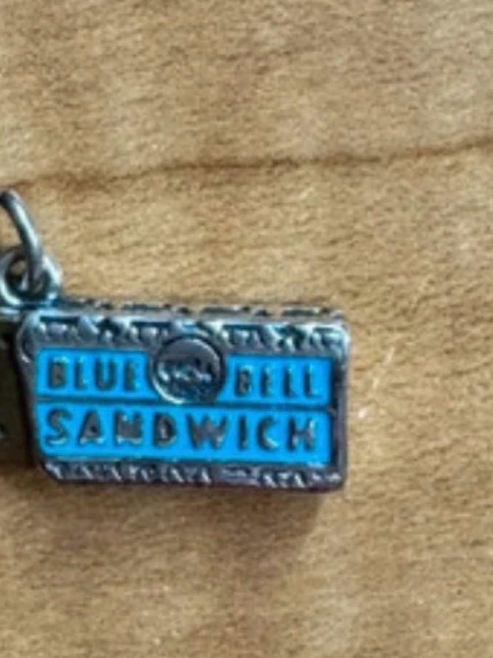James Avery Blue Bell ice cream sandwich charm silver